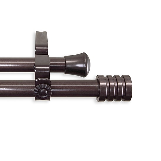 Rod Desyne Lee 13/16" Adjustable Double Curtain Rod