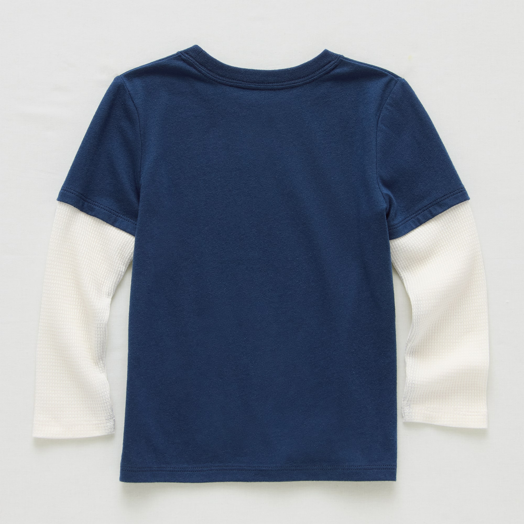 Okie Dokie Toddler & Little Boys Crew Neck Long Sleeve Regular Fit Graphic T-Shirt