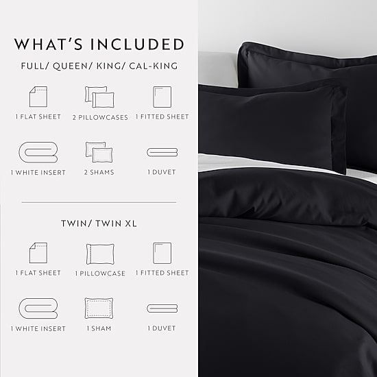 Casual Comfort Solid Down Alternative Complete Bedding Set with Sheets
