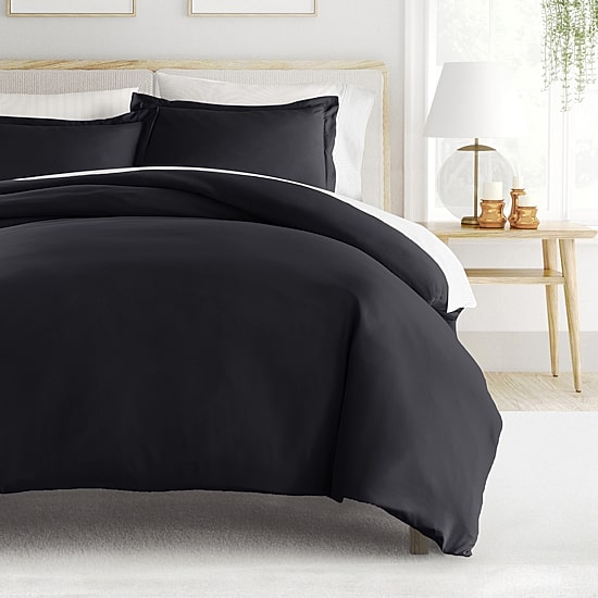 Casual Comfort Solid Down Alternative Complete Bedding Set with Sheets