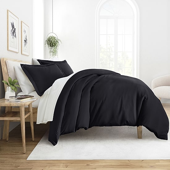 Casual Comfort Solid Down Alternative Complete Bedding Set with Sheets
