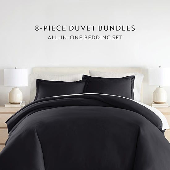 Casual Comfort Solid Down Alternative Complete Bedding Set with Sheets