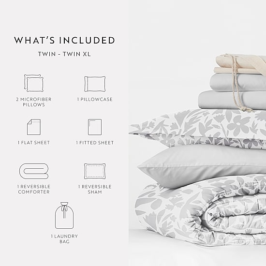 Casual Comfort Campus Ready Dorm 6-pc. Down Alternative Complete Bedding Set with Sheets