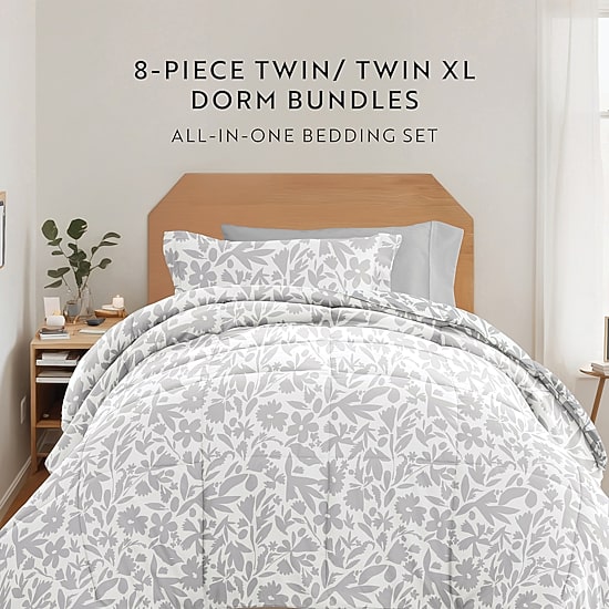 Casual Comfort Campus Ready Dorm 6-pc. Down Alternative Complete Bedding Set with Sheets