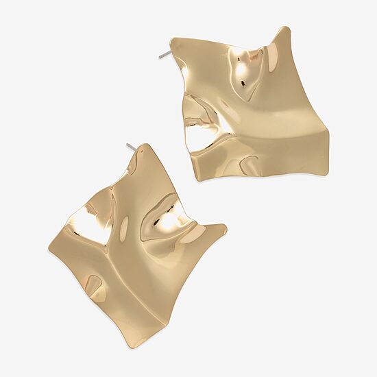 Bold Elements Gold Tone Womens Drop Earrings