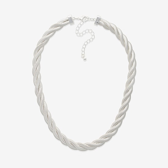 Bold Elements Womens Stainless Steel 18 Inch Snake Chain Necklace
