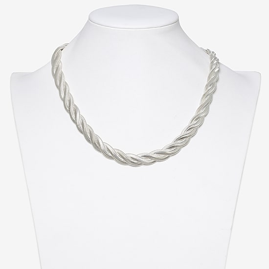 Bold Elements Womens Stainless Steel 18 Inch Snake Chain Necklace