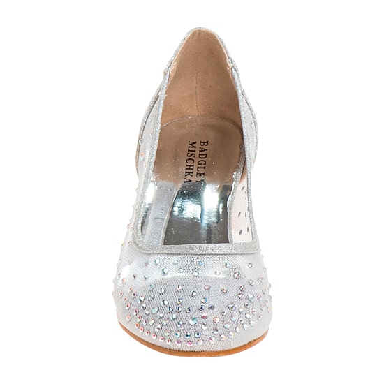 Badgley Mischka Round Closed Toe Block Heel Pumps