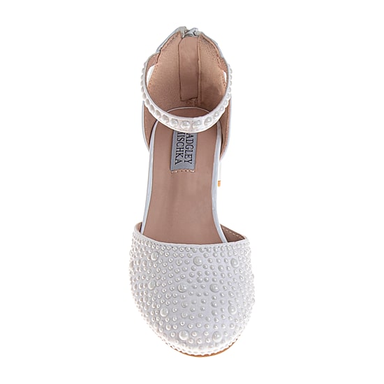 Badgley Mischka Toddler Round Closed Toe Block Heel Pumps