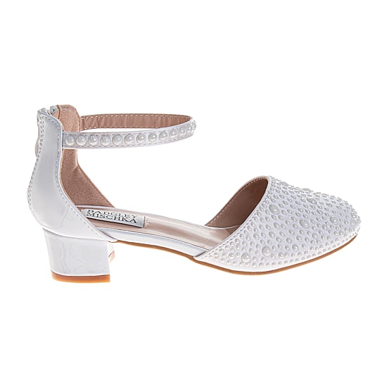 Badgley Mischka Toddler Round Closed Toe Block Heel Pumps