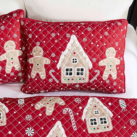 Avanti Holiday Lane Set Reversible Quilt