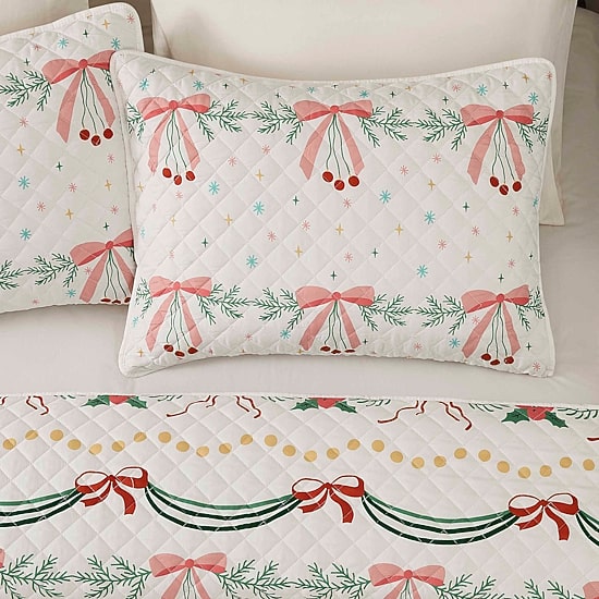 Avanti Bows And Branches Set Reversible Quilt
