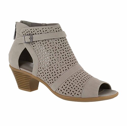 Easy Street Carrigan Womens Slip-On Booties, 10 Wide, Gray