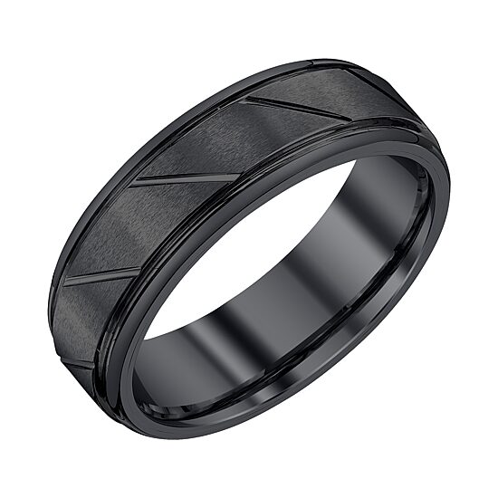 Mens 7MM Tungsten Wedding Band