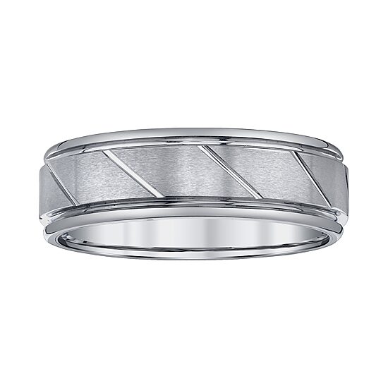 Mens 7MM Tungsten Wedding Band