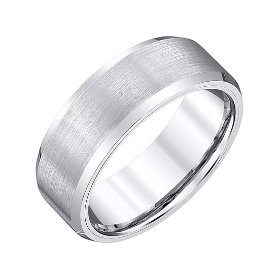 Mens 8MM Tungsten Wedding Band