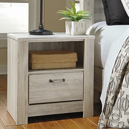 Signature Design by Ashley Bellaby 1-Drawer Night Stand, One Size, White