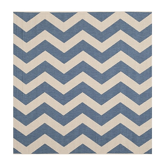 Safavieh Courtyard Collection Kalisha Geometric Indoor/Outdoor Square Area Rug