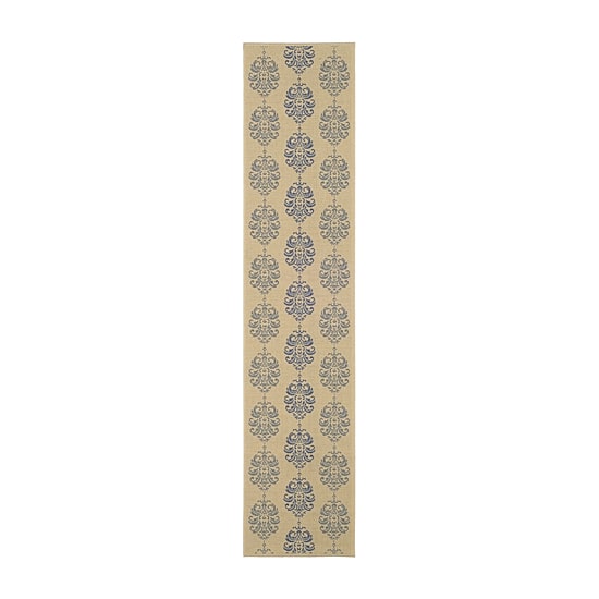 Safavieh Courtyard Collection Ray Floral Indoor/Outdoor Runner Rug
