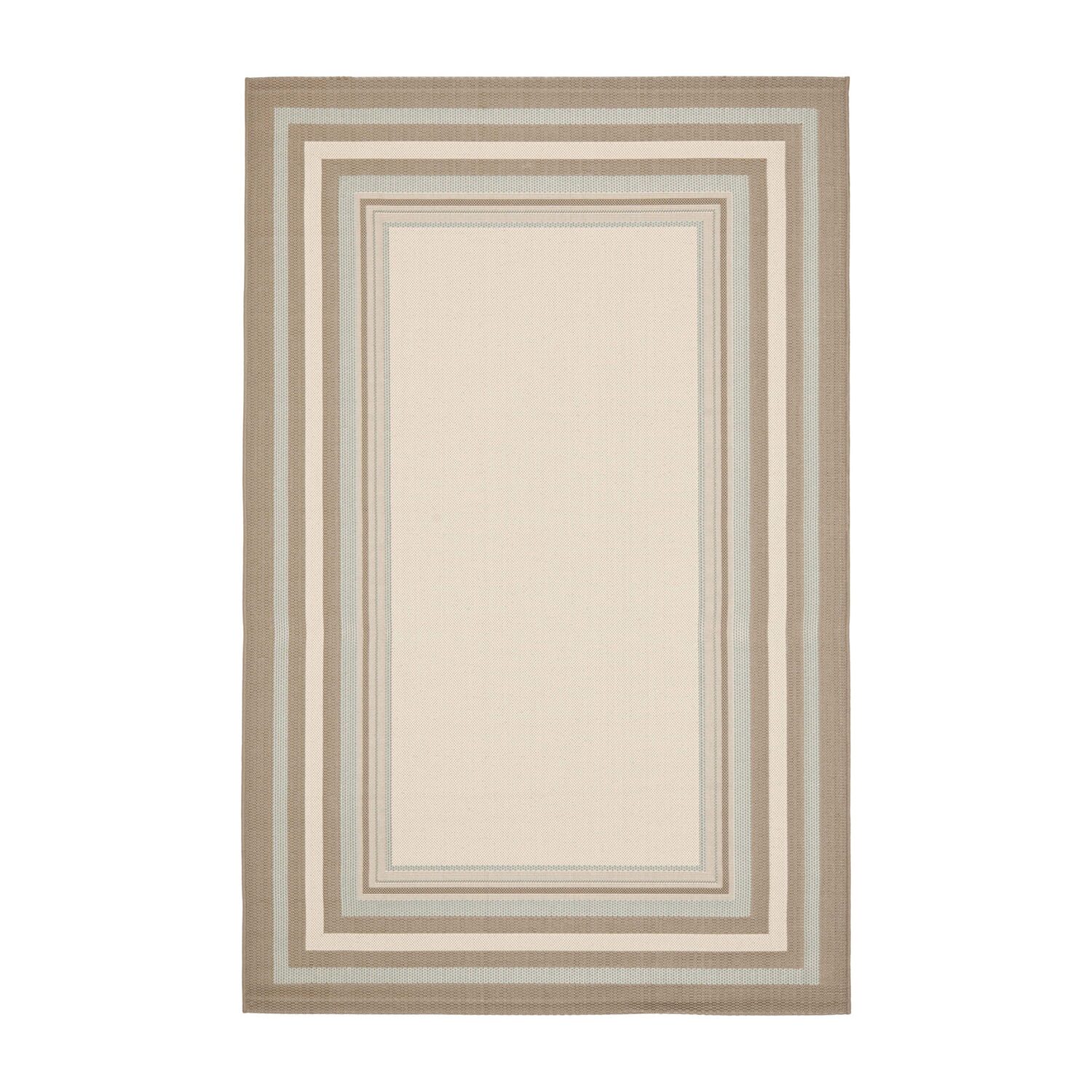 Safavieh Courtyard Collection Saxon Bordered Indoor/Outdoor Area Rug
