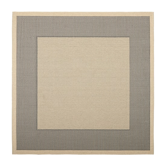 Safavieh Courtyard Collection Trina Bordered Indoor/Outdoor Square Area Rug