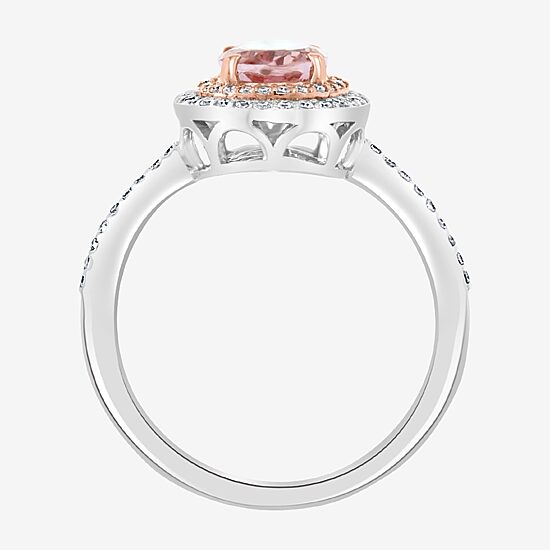 Effy Final Call Womens 1/4 CT. T.W. Diamond & Genuine Gemstone 14K White Gold Cocktail Ring