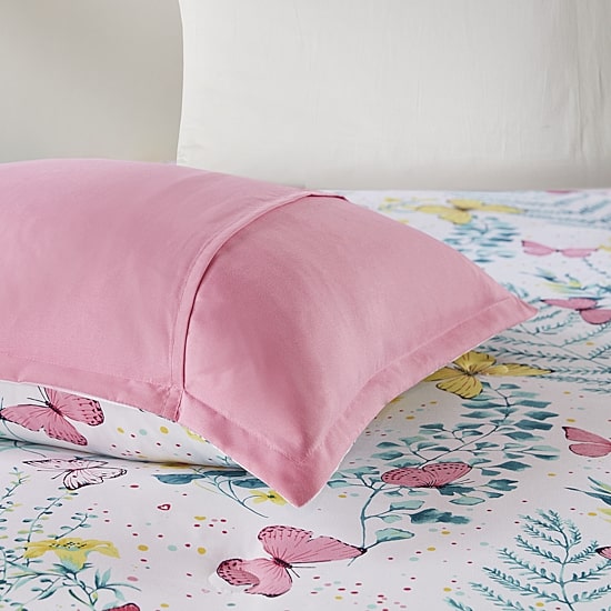 Intelligent Design Kids Caroline Butterfly Comforter Set with Sham and Decorative Pillow