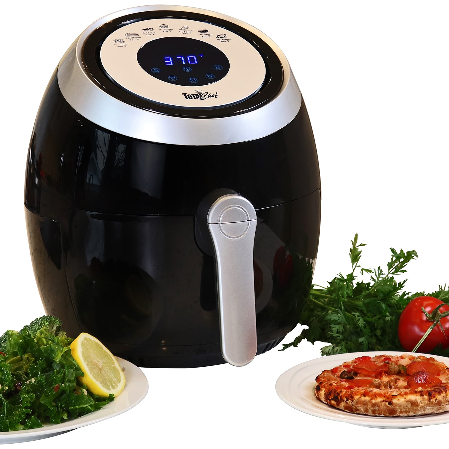 Total Chef Electric Air Fryer- 7 Cooking Presets- Digital Touch Controls