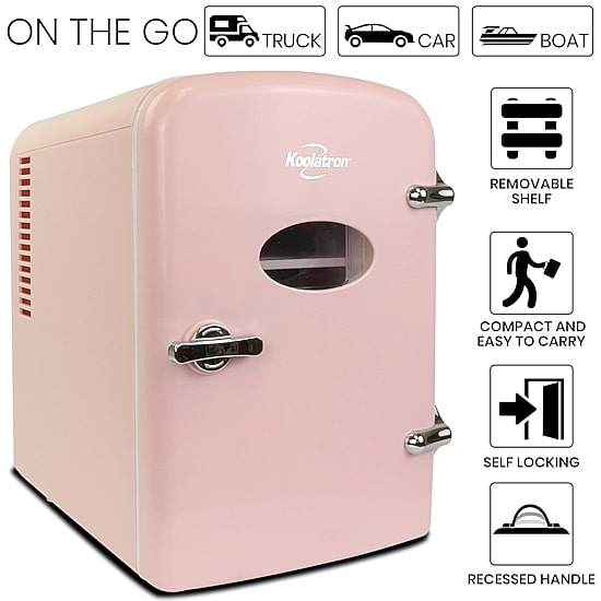 Koolatron 6 Can Retro Portable Mini Fridge
