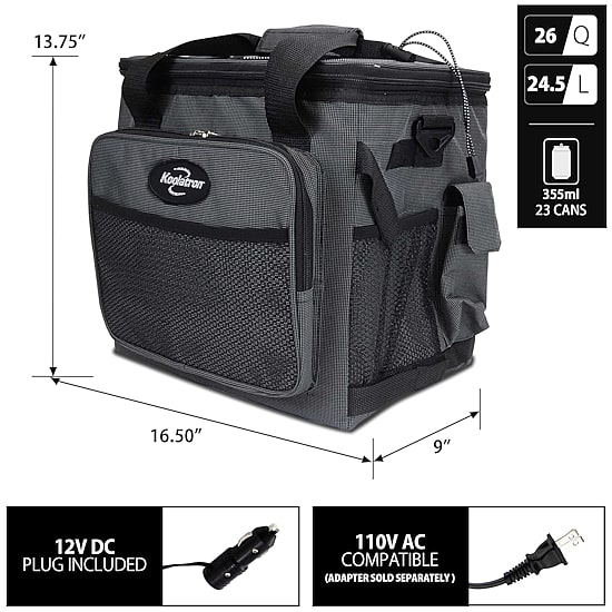 Koolatron Hybrid Portable 12V Cooler Bag