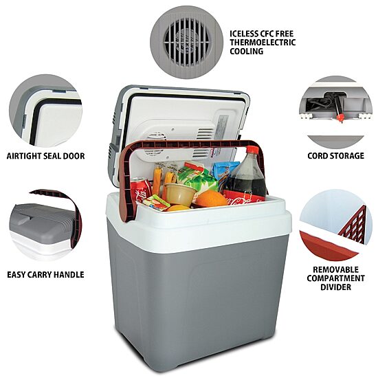 Koolatron Fun Kool Thermoelectric Iceless Cooler 24L