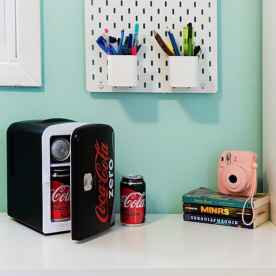 Coca-Cola Coke Zero 4L Portable Cooler/Warmer 12V AC/DC Mini Fridge