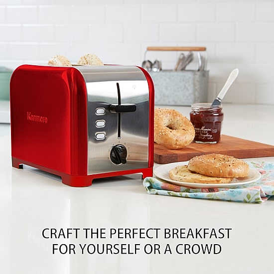 Kenmore 2-Slice Stainless Steel Toaster- Wide Slot- Bagel/Defrost