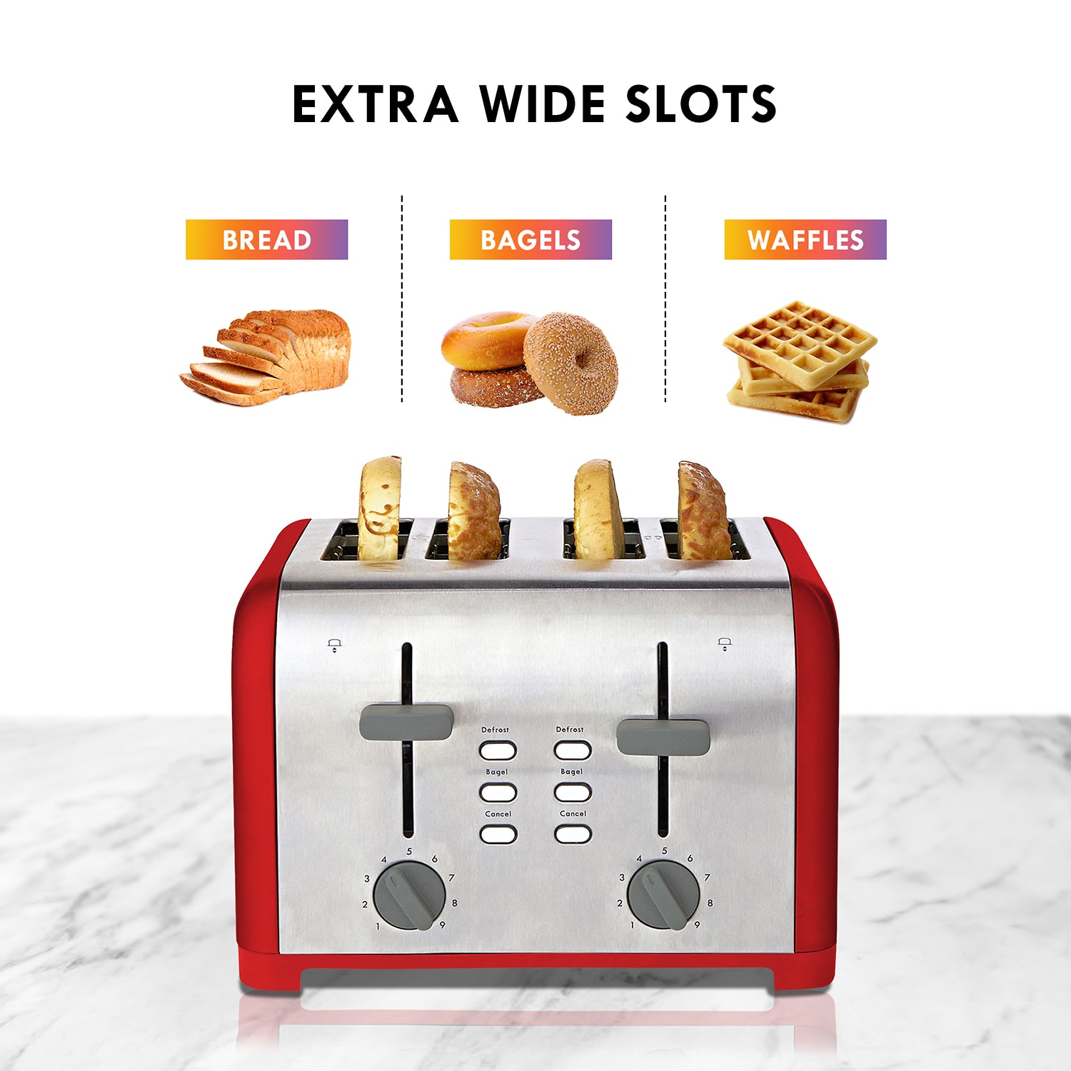 Kenmore 4-Slice White Dual Control Toaster