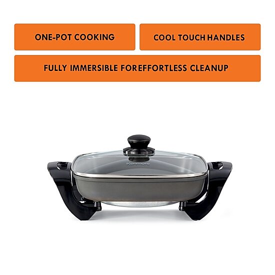 Kenmore 12" x 12" Non-Stick Electric Skillet