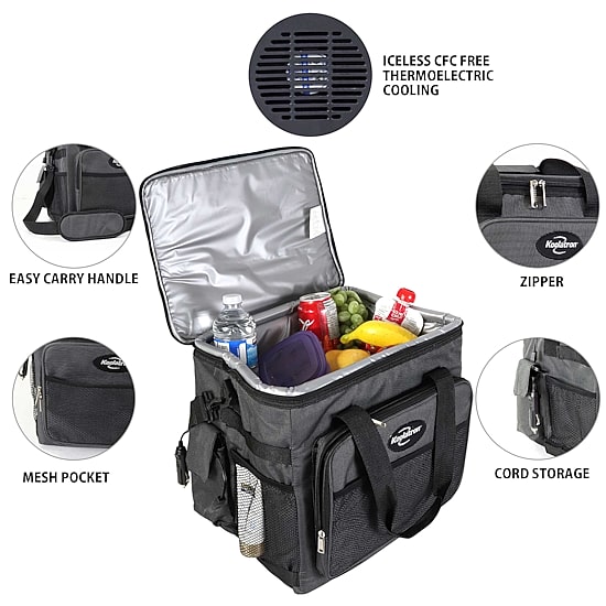 Koolatron 12V Portable Iceless Cooler Bag 25L/26Qt