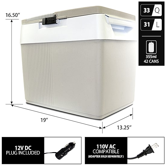 Koolatron Kargo Kooler Thermoelectric Iceless Cooler Warmer 31L
