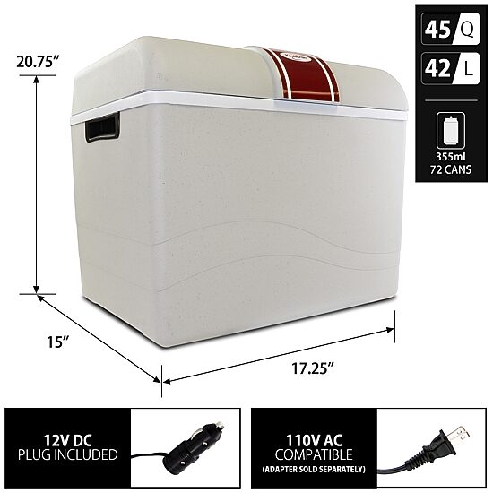 Koolatron TravelSaver Thermoelectric Iceless Cooler Warmer 42L