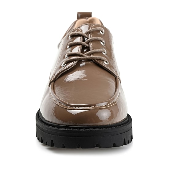 Journee Collection Zina-Wd Womens Moc Closed Toe Oxford Shoes Wide Width
