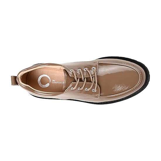 Journee Collection Zina-Wd Womens Moc Closed Toe Oxford Shoes Wide Width