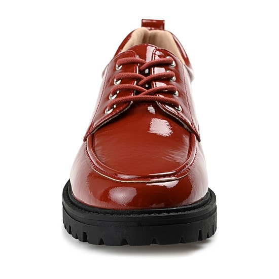 Journee Collection Zina-Wd Womens Moc Closed Toe Oxford Shoes Wide Width