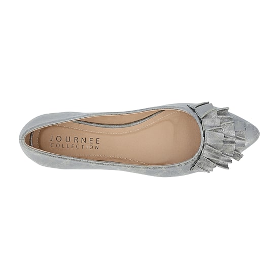 Journee Collection Womens Judy Slip-on Pointed Toe Ballet Flats