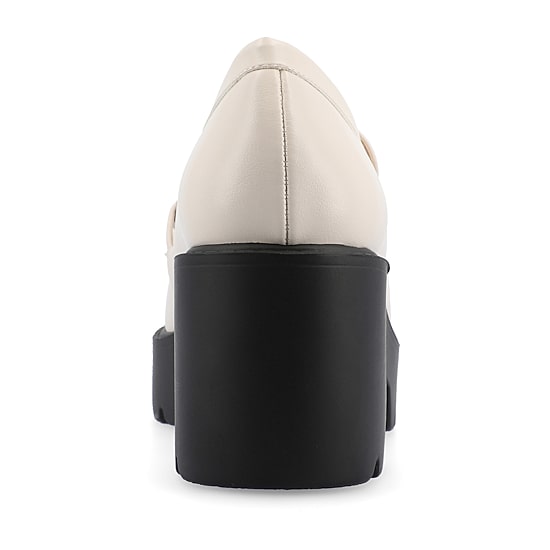 Journee Collection Kezziah Womens Moc Closed Toe Block Heel Pumps
