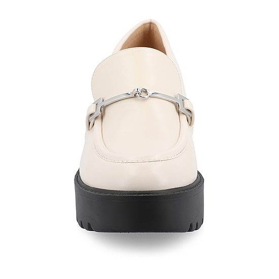 Journee Collection Kezziah Womens Moc Closed Toe Block Heel Pumps