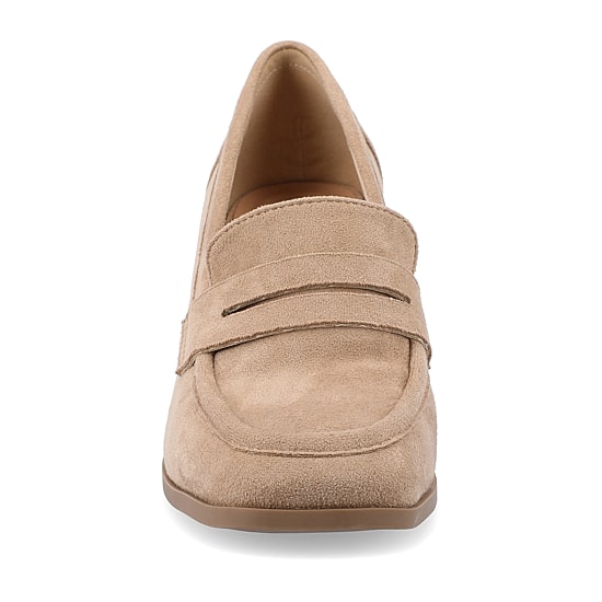 Journee Collection Malleah Womens Square Closed Toe Stacked Heel Pumps