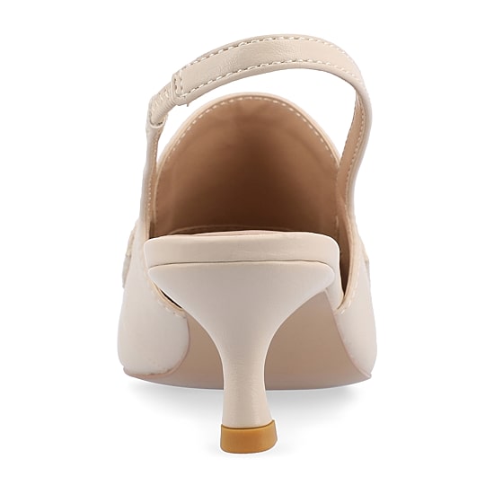 Journee Collection Amory Womens Square Closed Toe Kitten Heel Pumps