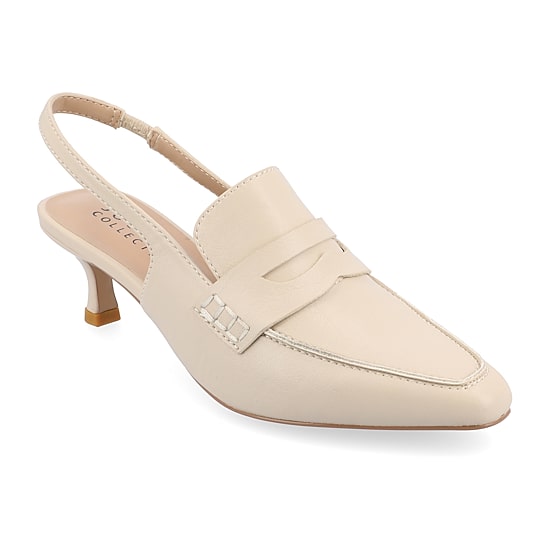 Journee Collection Amory Womens Square Closed Toe Kitten Heel Pumps