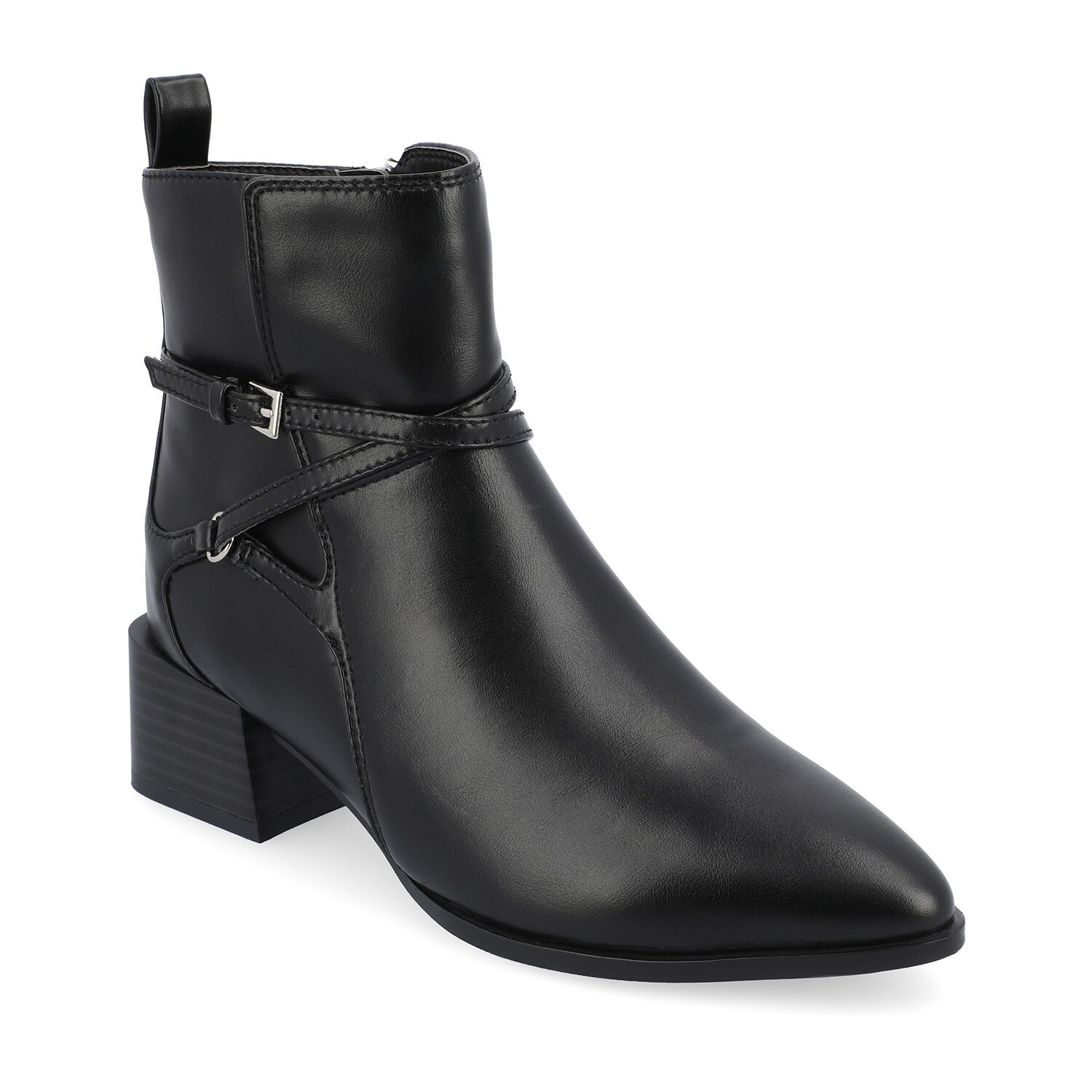 Journee Collection Womens Estelle Stacked Heel Booties