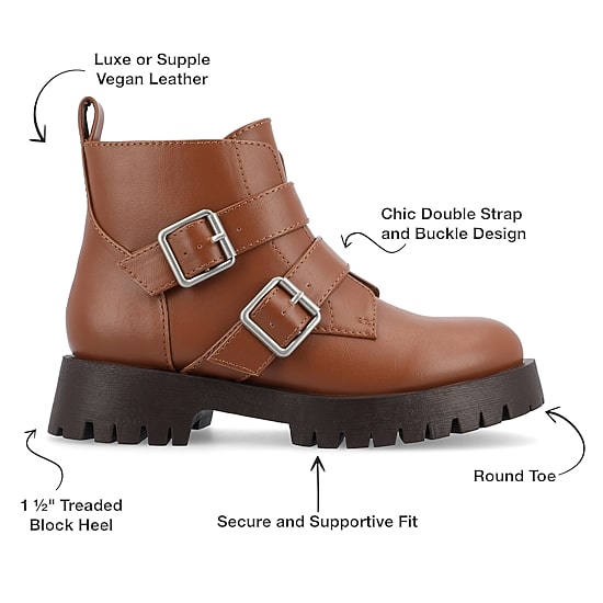 Journee Collection Womens Maebry Block Heel Booties