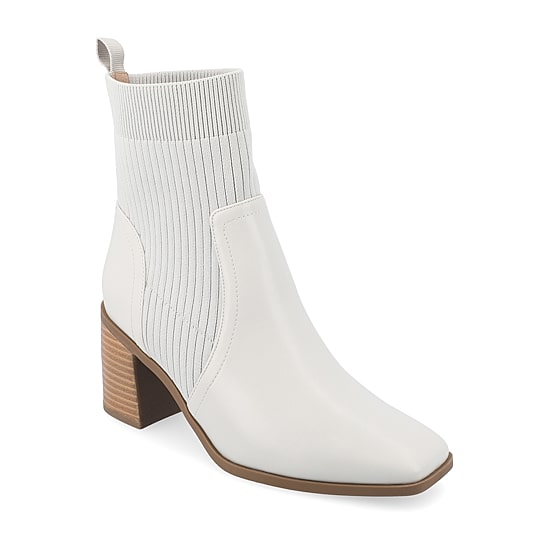 Journee Collection Womens Harlowe Stacked Heel Booties